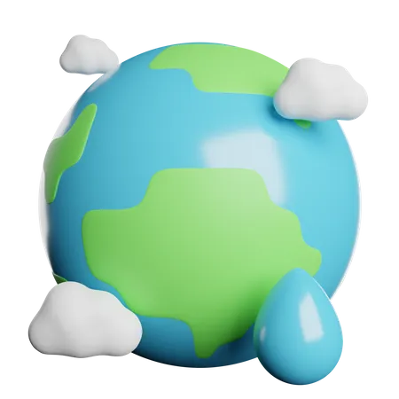 Planeta Tierra Mundo 3D Icon