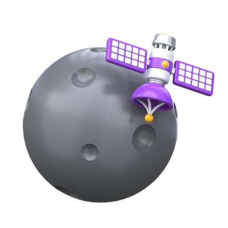 Planeta y satélite  3D Icon