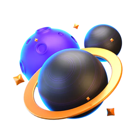 Planetas  3D Icon