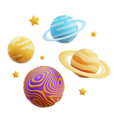 Planetas  3D Icon