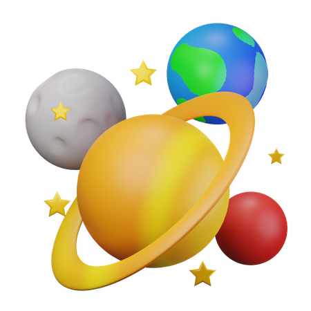 Planetas  3D Icon