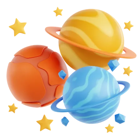Planetas  3D Icon