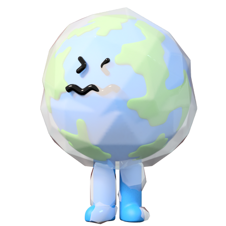 Planète gelée  3D Icon