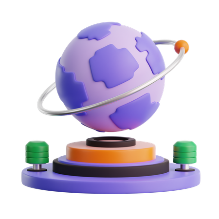 Hologramme de la planète  3D Icon