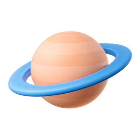 Planète Saturne  3D Icon