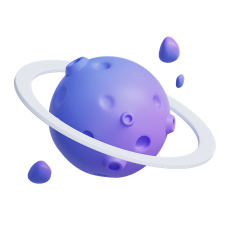 Planète Saturne  3D Icon