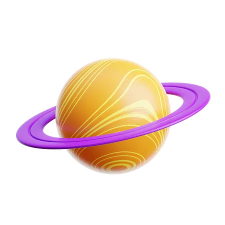 Planète Saturne  3D Icon