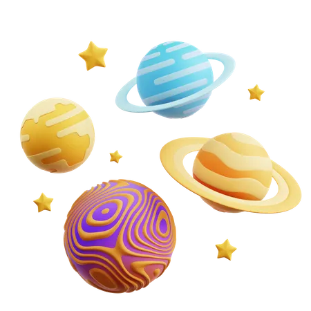 Planeten  3D Icon