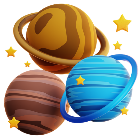 Planeten  3D Icon