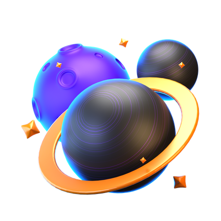 Planètes  3D Icon