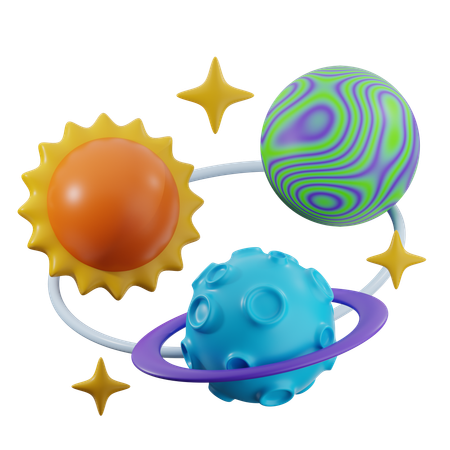 Planètes  3D Icon