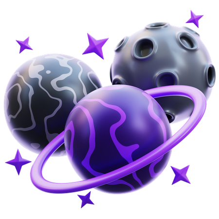 Planètes  3D Icon