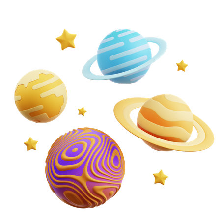 Planets 3D Icon