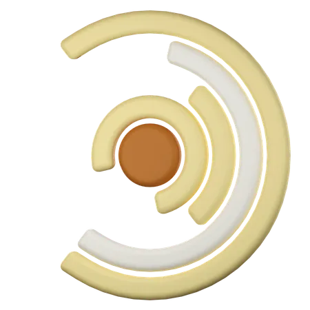 Planificación circular  3D Icon