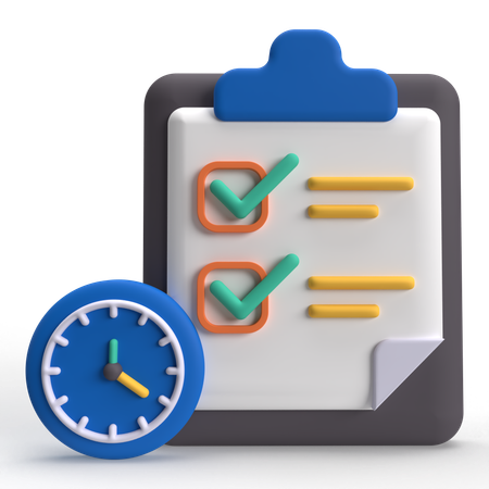 Planificación de tareas  3D Icon