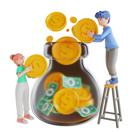 Planificación financiera  3D Icon