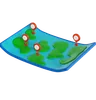 planificación del viaje por el mapa mundial