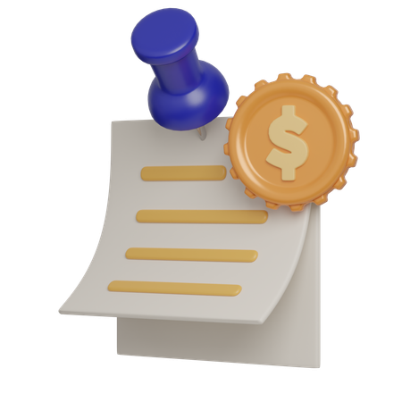 Planificación presupuestaria  3D Icon