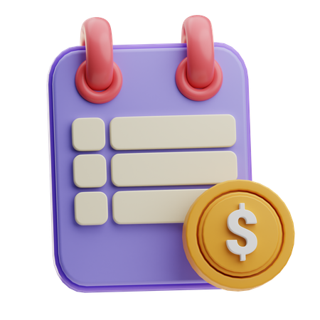 Planificación presupuestaria  3D Icon