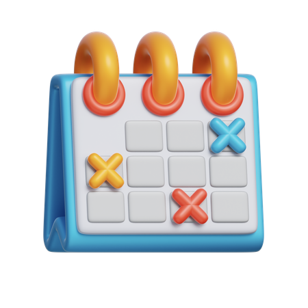Planificador de horarios  3D Icon