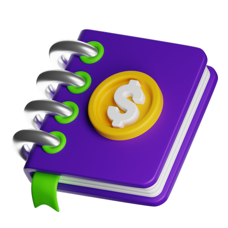 Planificador de presupuesto  3D Icon