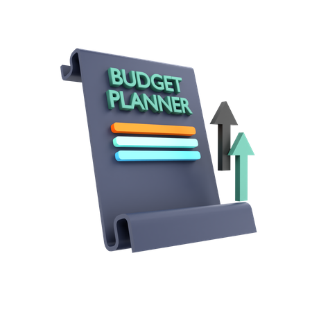 Planificateur budgétaire  3D Icon