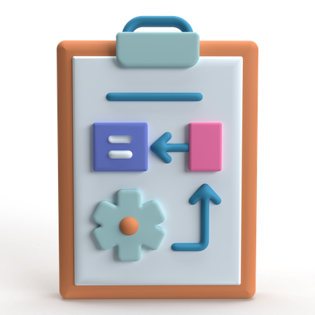 Planification  3D Icon