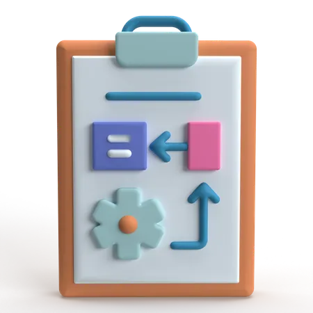 Planification  3D Icon