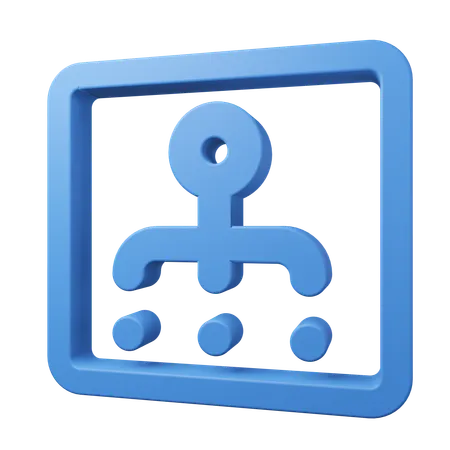 Planification  3D Icon