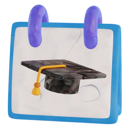 Planification du calendrier académique  3D Icon