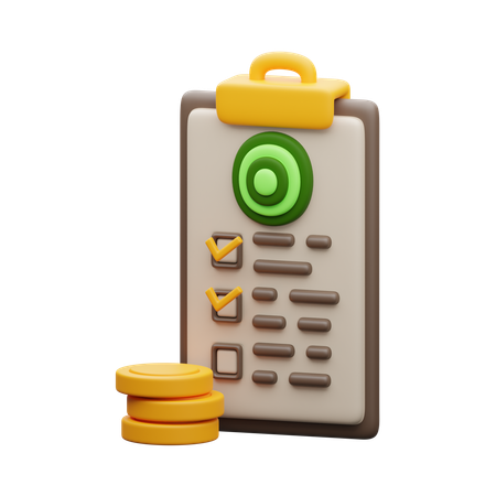 Planification financière  3D Icon