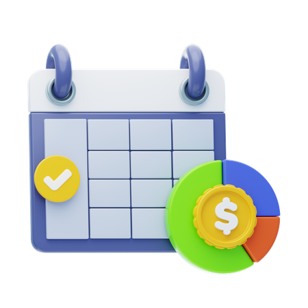 Planification financière  3D Icon