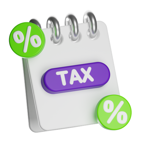 Planification fiscale  3D Icon