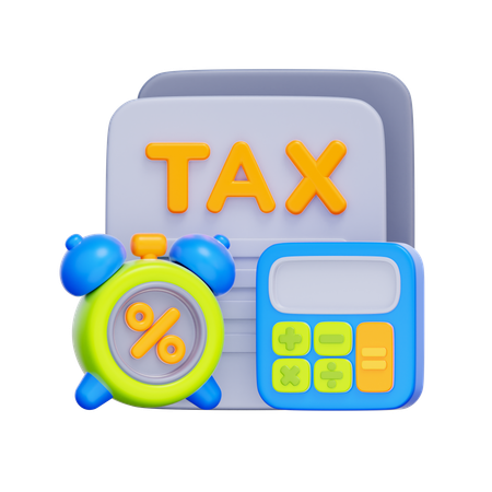 Planification fiscale  3D Icon