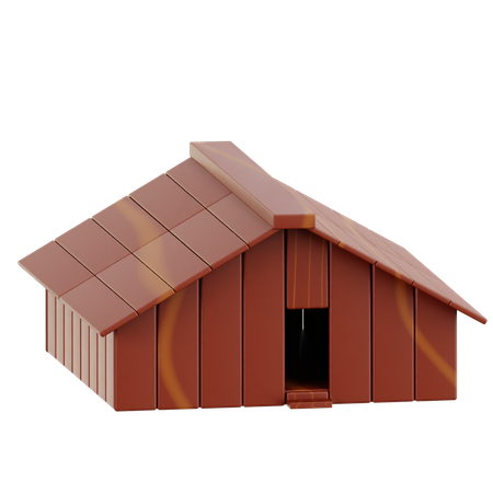 Plank House  3D Icon