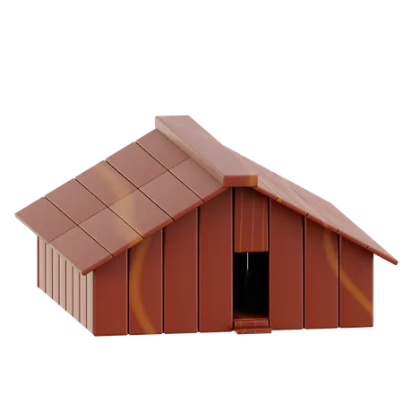 Plank House  3D Icon