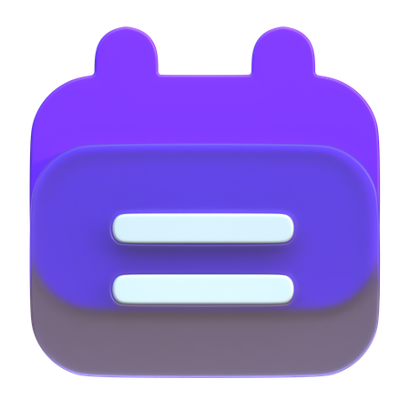 Planner  3D Icon