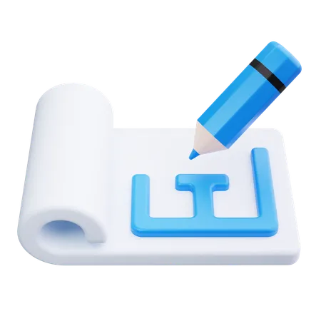 計画  3D Icon