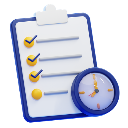 Planning  3D Icon
