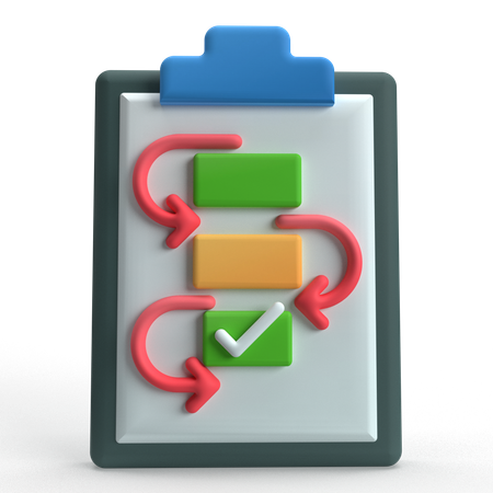 계획  3D Icon
