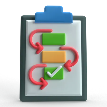 계획  3D Icon