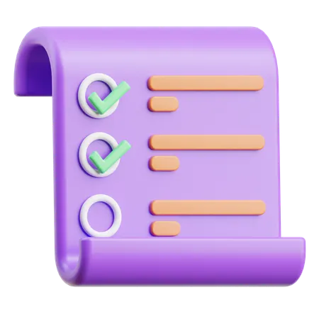 Planning  3D Icon