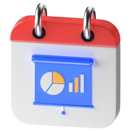 Calendrier de présentation  3D Icon