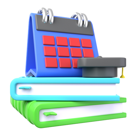 Calendrier des études  3D Icon