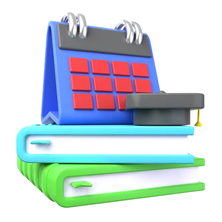 Calendrier des études  3D Icon