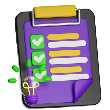Planning Idea  3D Icon