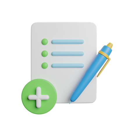 Planning List  3D Icon