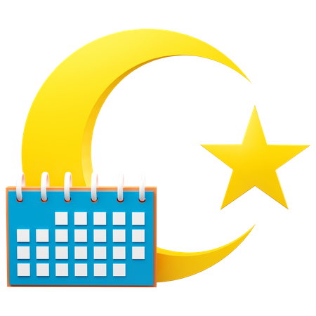 Calendrier du ramadan  3D Icon