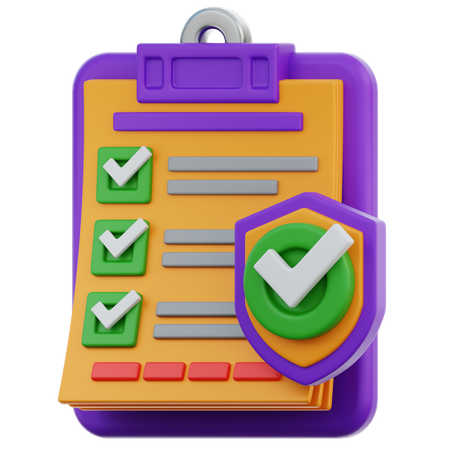 Planning Security  3D Icon