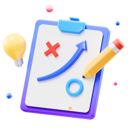 Planning Strategy  3D Icon